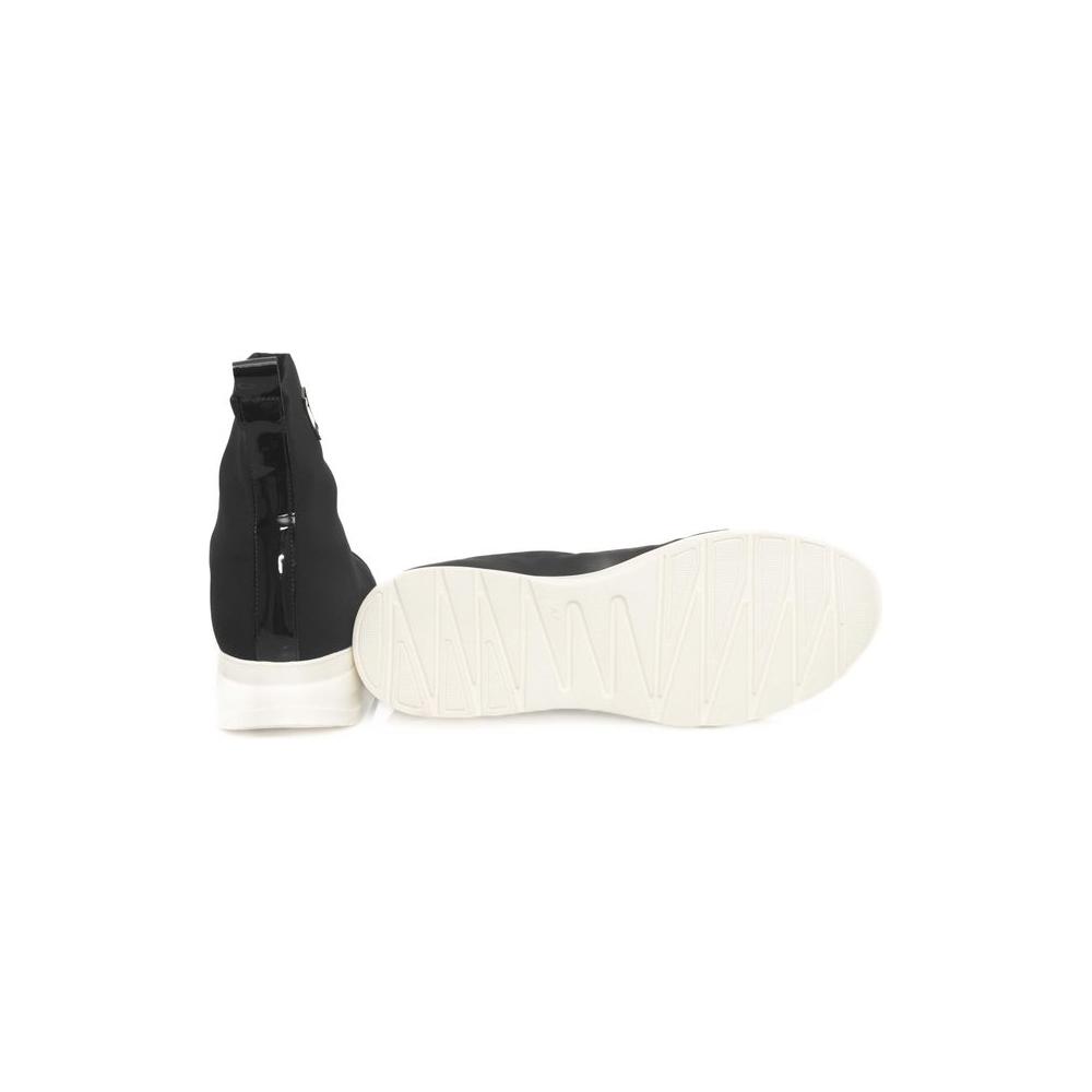 Cerruti 1881 Black Polyester Sneaker black-polyester-sneaker-28