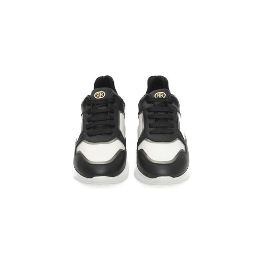 Cerruti 1881 Black And White COW Leather Sneaker black-and-white-cow-leather-sneaker-2