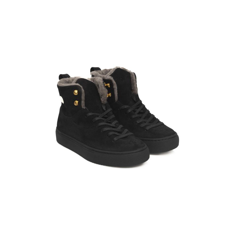Cerruti 1881 Black COW Leather Sneaker black-cow-leather-sneaker-7