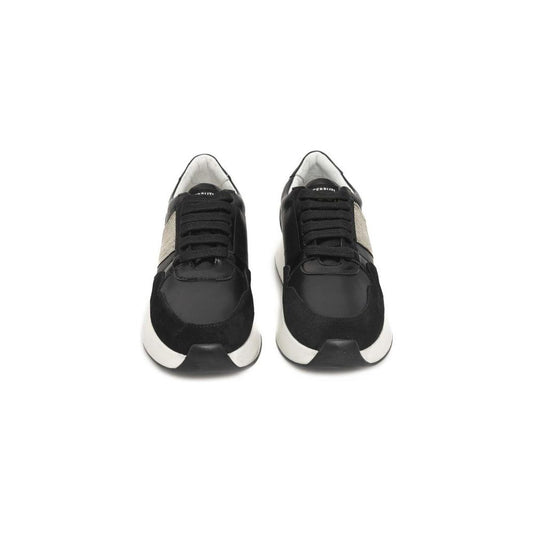 Cerruti 1881 Black COW Leather Sneaker black-cow-leather-sneaker-6
