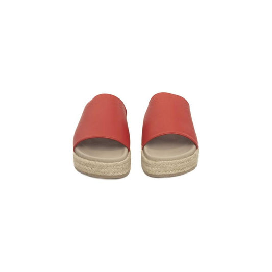 Cerruti 1881 Red CALF Leather Sandal red-calf-leather-sandal-1