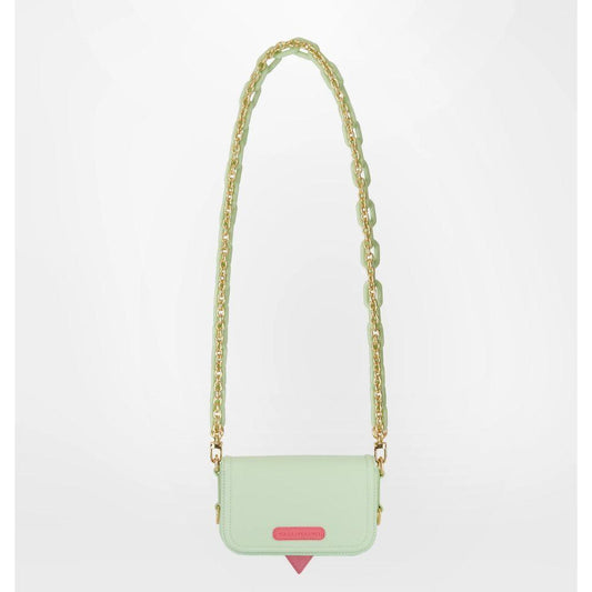 Chiara Ferragani  Green Fabric Crossbody Bag