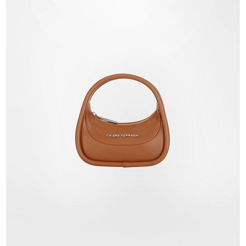 Chiara Ferragani  Brown Fabric Handbag