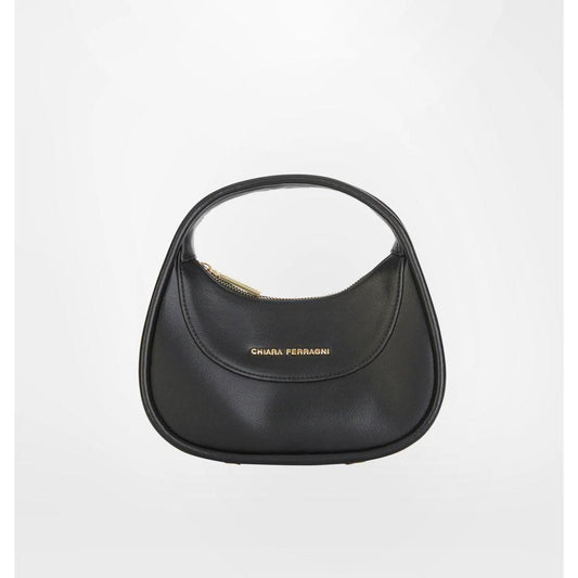 Chiara Ferragani  Black Fabric Handbag