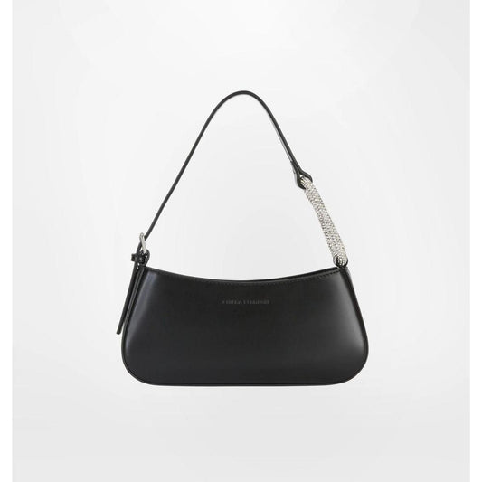 Black Fabric Shoulder Bag