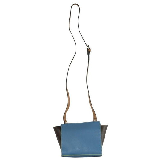 La Boca Chic Blue Leather Crossbody