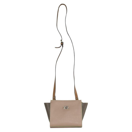 La Martina Chic Pink Taupe Crossbody - La Boca Style 317.002 beige-leather-crossbody-bag