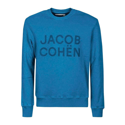Jacob Cohen Elegant Sporty Men's Light Blue Sweatshirt elegant-sporty-mens-light-blue-sweatshirt