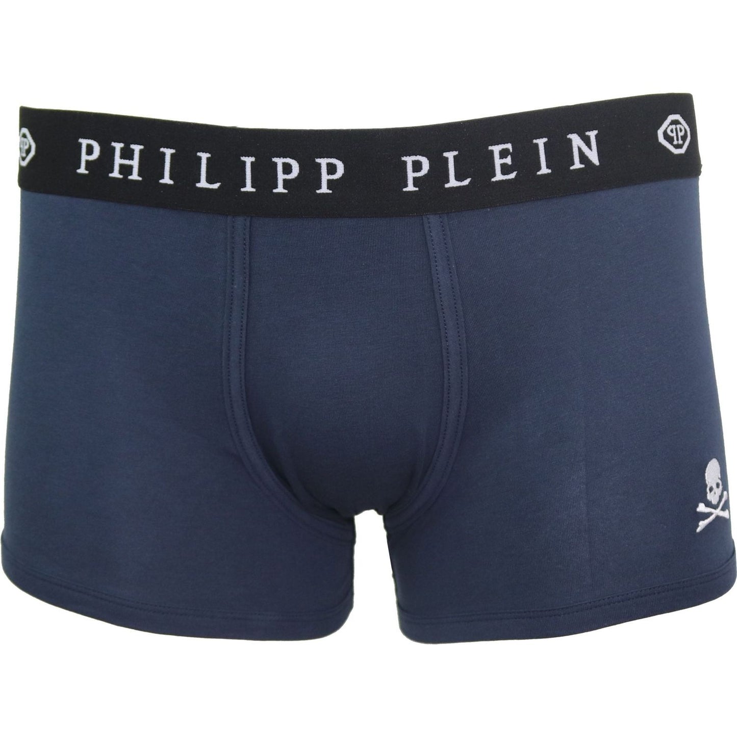 Philipp Plein Elegant Navy Blue Boxer Duo elegant-navy-blue-boxer-duo