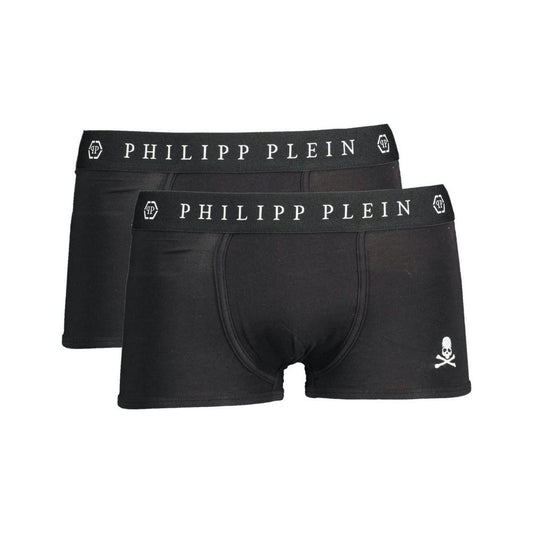 Sleek Black Cotton Boxer Duo