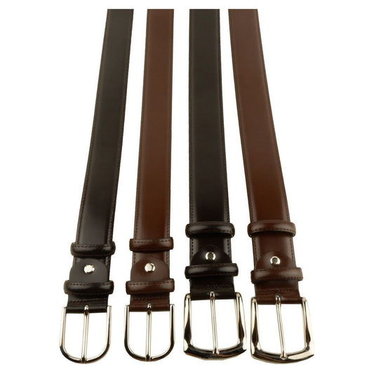 Elegant Milano Leather Belt Quartet