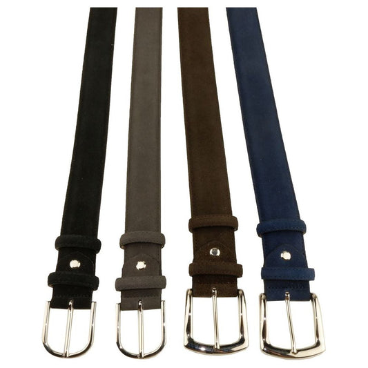 Elegant Quad of Suede Calfskin Belts