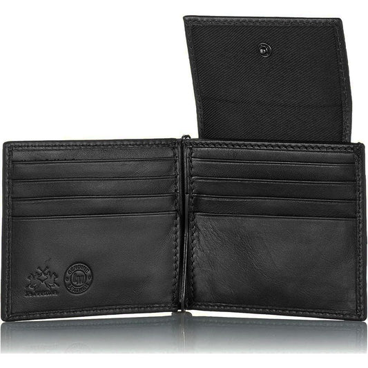 Sleek Black Luxury Leather Wallet