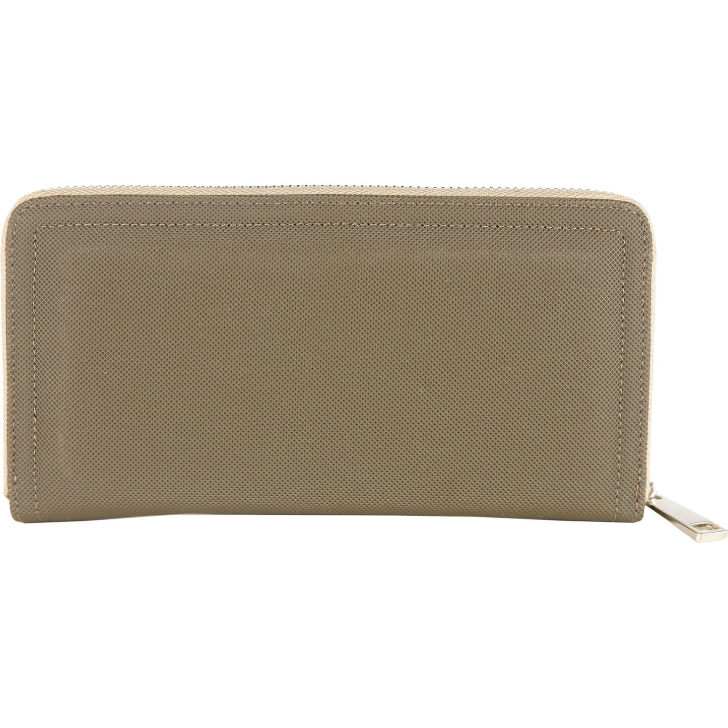La Martina Chic Kaky Green Wallet with Leather Accents chic-kaky-green-wallet-with-leather-accents