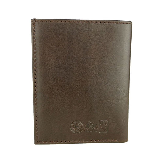 Elegant Dark Brown Leather Passport Holder