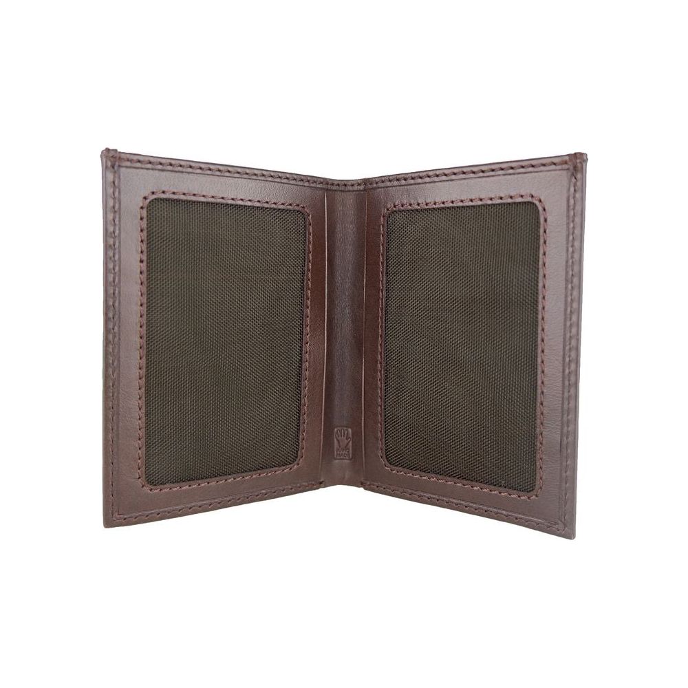 Elegant Dark Brown Leather Passport Holder