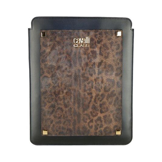 Cavalli Class Leopard Print Calfskin Tablet Case black-leather-di-calfskin-other