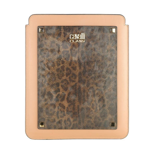 Chic Leopard Print Calfskin Tablet Case