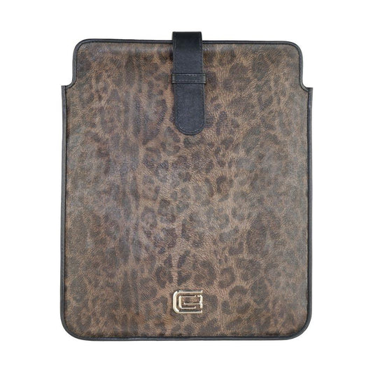Cavalli Class Chic Calfskin Tablet Case with Leopard Accent black-leather-di-calfskin-other-1