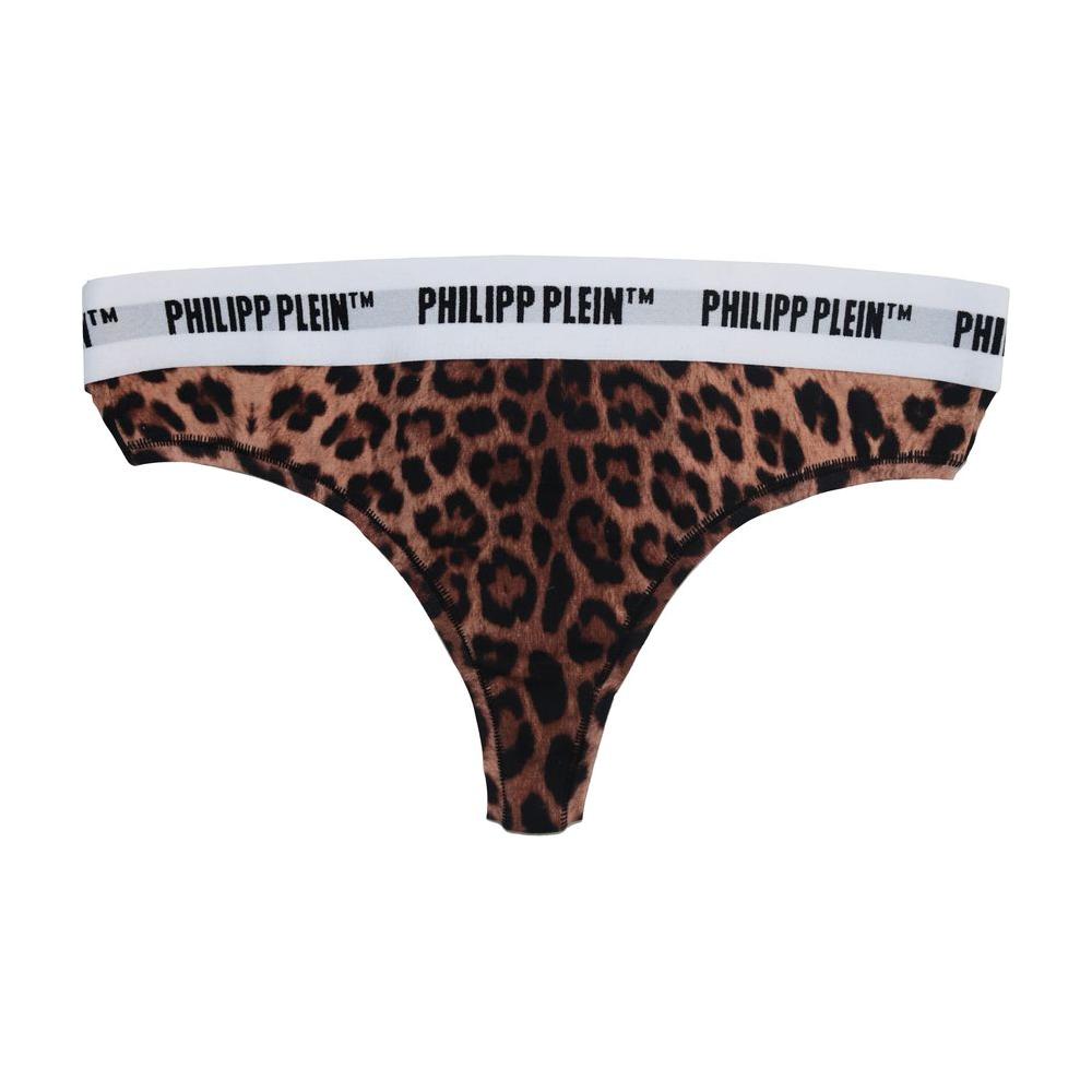 Chic Leopard Print Thong Duo for Women