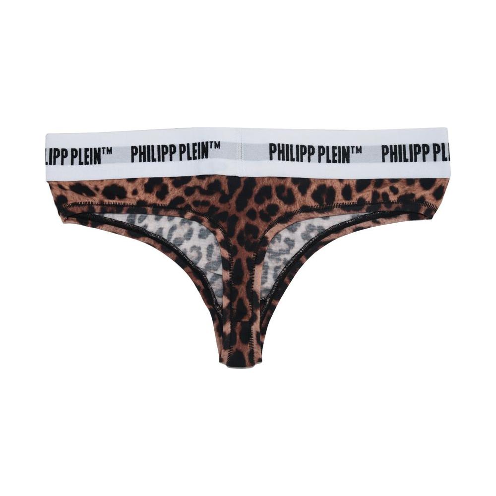 Philipp Plein Chic Leopard Print Thong Duo for Women WOMAN UNDERWEAR t-a-n-g-a-d-o-n-n-a-m-a-c-u-l-a-t-o-philipp-plein-underwear