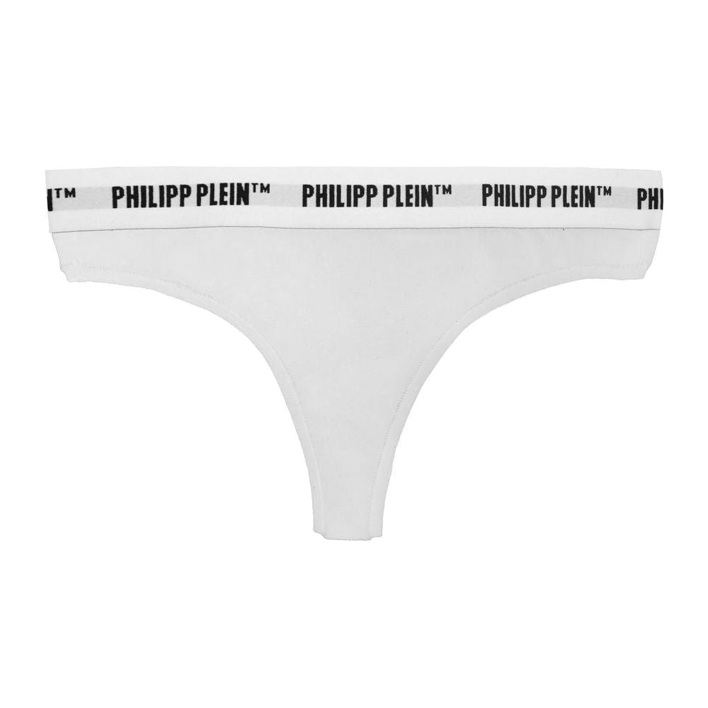 Philipp Plein Elegant White Thong Duo for Women WOMAN UNDERWEAR t-a-n-g-a-d-o-n-n-a-b-i-a-n-c-o-philipp-plein-underwear