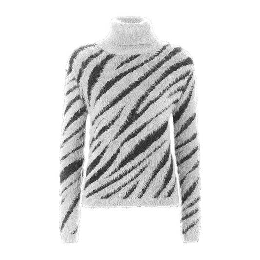 Chic High Collar Stripe Sweater