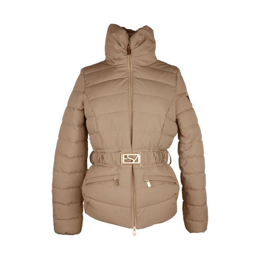 Elegant Brown Stretch Jacket - Chic and Versatile