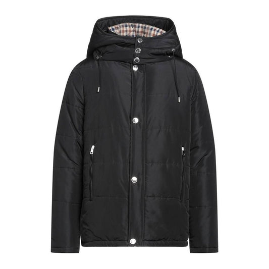 AquascutumElegant Black Jacket with Removable HoodMcRichard Designer Brands£519.00
