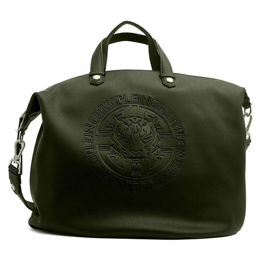 Chic Army Green Crossbody Shopper Bag