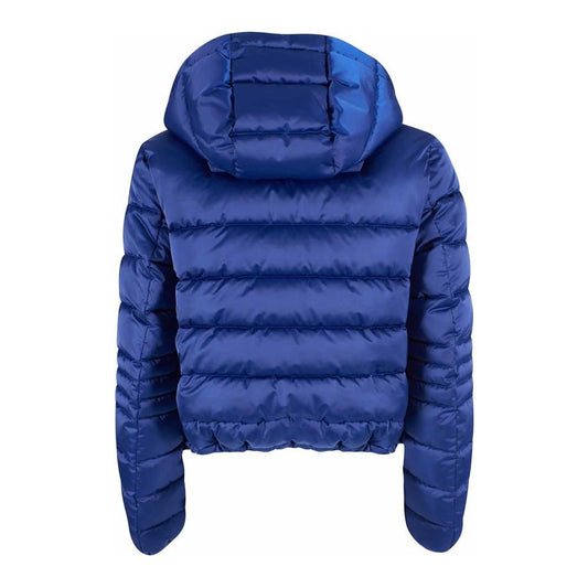 Chic Zippered Short Down Jacket with Hood