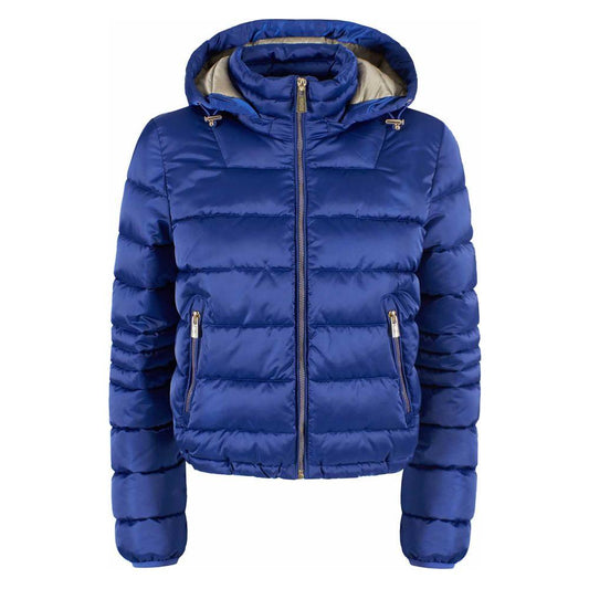 Yes Zee Chic Zippered Short Down Jacket with Hood chic-zippered-short-down-jacket-with-hood