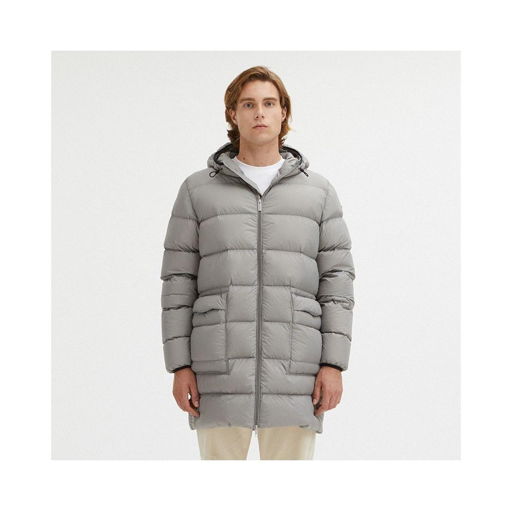 Centogrammi Sleek Dove Grey Centogrammi Hooded Jacket sleek-dove-grey-centogrammi-hooded-jacket