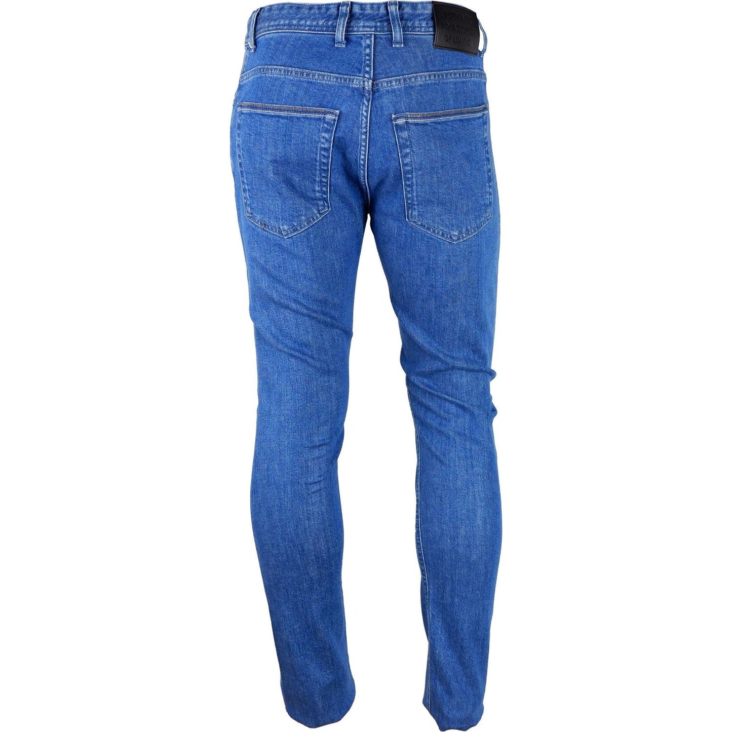 Aquascutum Chic Light Blue Cotton Denim Jeans chic-light-blue-cotton-denim-jeans