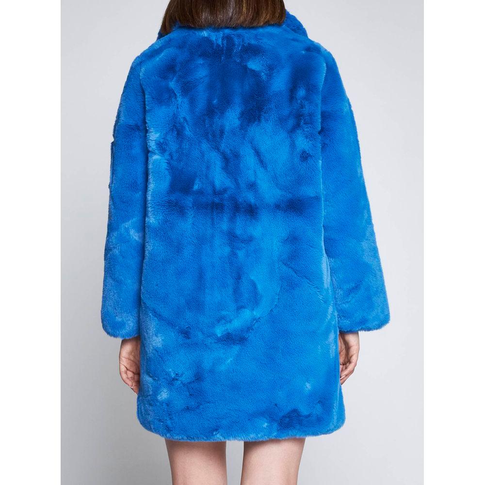 Apparis Chic Sapphire Eco-Fur Jacket – Unparalleled Warmth blue-jackets-coat-4