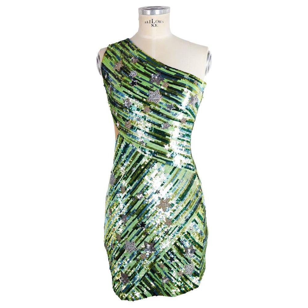 Elisabetta Franchi Emerald Sequin Starlight Dress emerald-sequin-starlight-dress