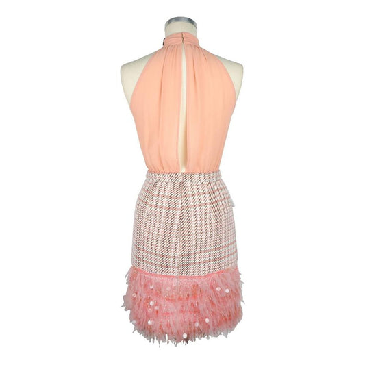 Elisabetta FranchiAntique Pink Sequin Pocketed Dress DuoMcRichard Designer Brands£509.00