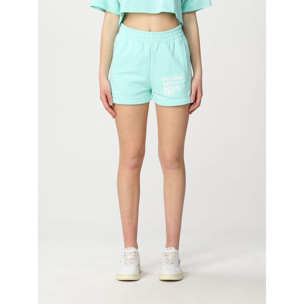 Pharmacy Industry Chic Green Cotton Shorts - Casual Luxury Wear green-cotton-short-2