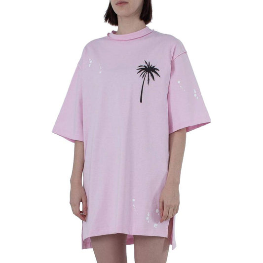 Comme Des FuckdownChic Pink Cotton T-Shirt Dress with Unique PrintMcRichard Designer Brands£89.00