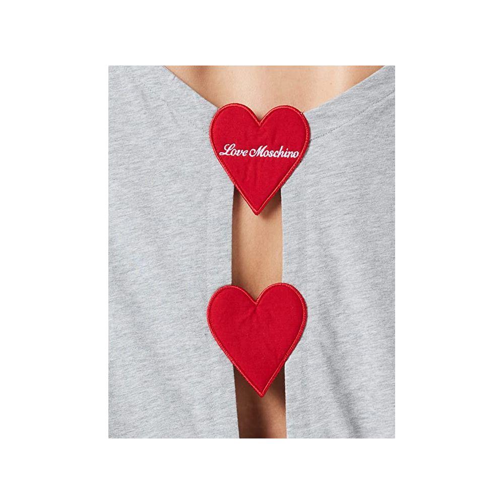 Love Moschino Chic Embroidered Heart Logo Cotton Tee chic-embroidered-heart-logo-cotton-tee