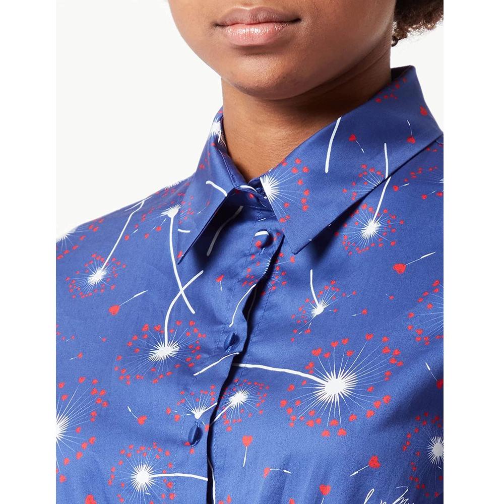 Love MoschinoChic Cotton Shirt Collar Dress in Abstract PrintMcRichard Designer Brands£249.00