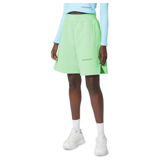 Hinnominate Chic Green Cotton Bermuda Shorts with Logo green-cotton-short-7