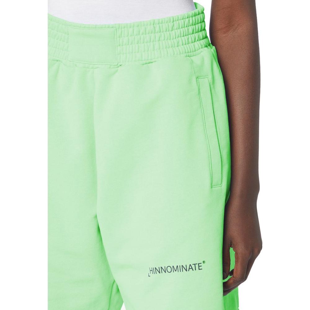 Hinnominate Chic Green Cotton Bermuda Shorts with Logo green-cotton-short-7