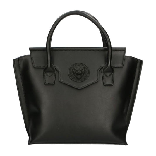 Plein Sport Elegant Black Magnetic Handbag black-polyurethane-handbag-12