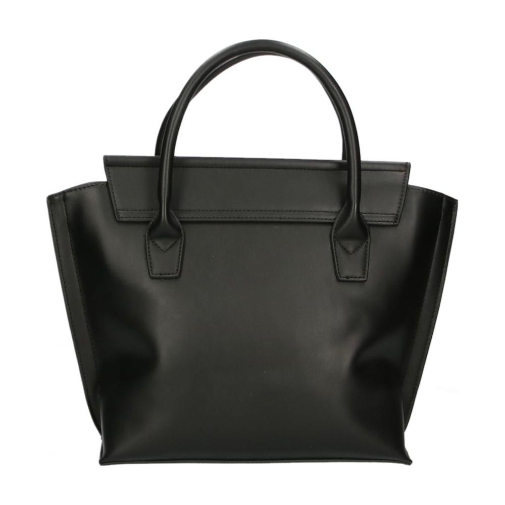 Plein Sport Elegant Black Magnetic Handbag black-polyurethane-handbag-12