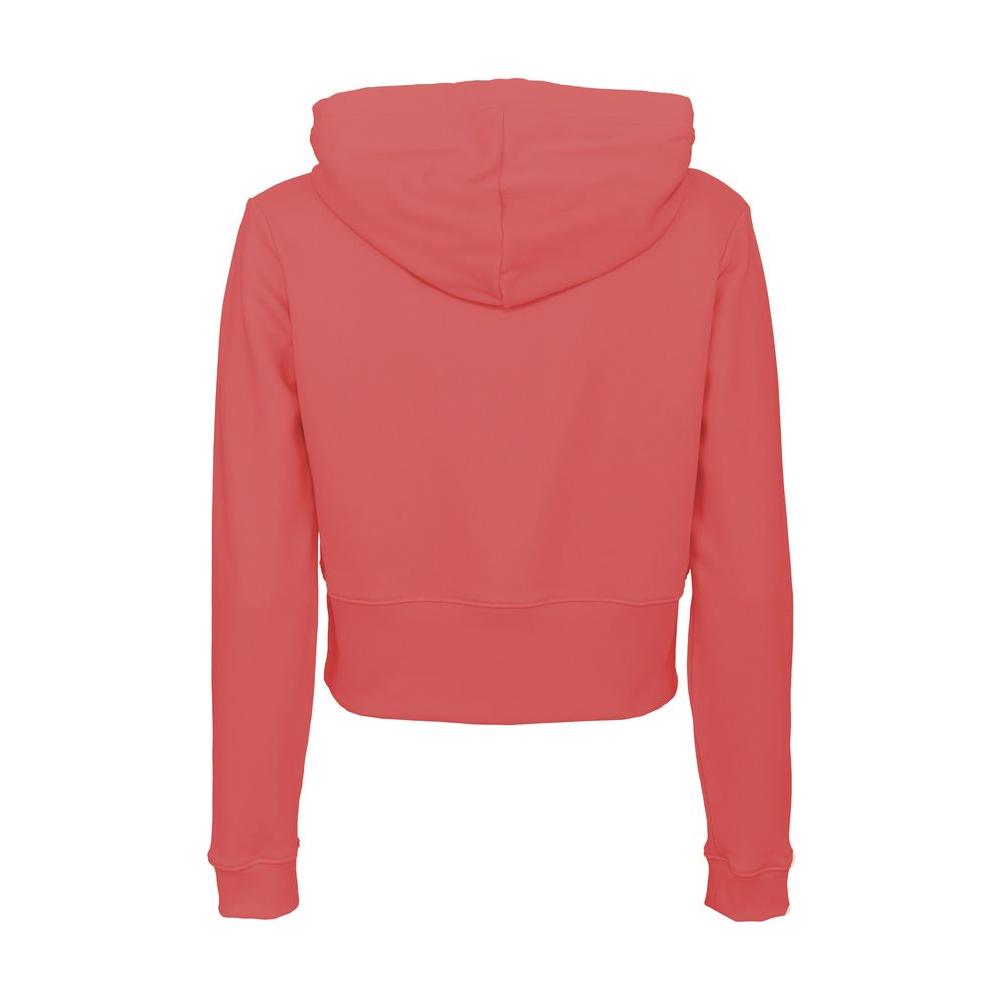 Imperfect Elegant Rhinestone Logo Hoodie red-cotton-sweatshirt