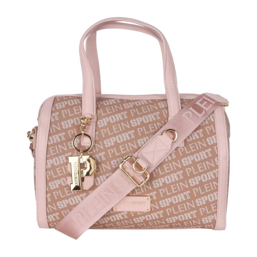 Plein Sport Chic Pink Eco-Leather Crossbody Bag pink-polyamide-crossbody-bag