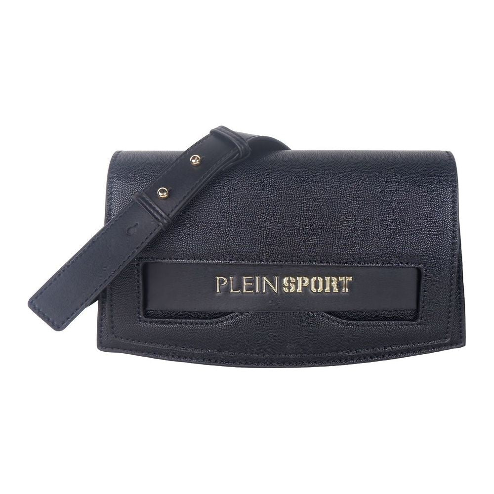 Plein Sport Chic Eco-Leather Crossbody Temptation black-polyurethane-crossbody-bag-2