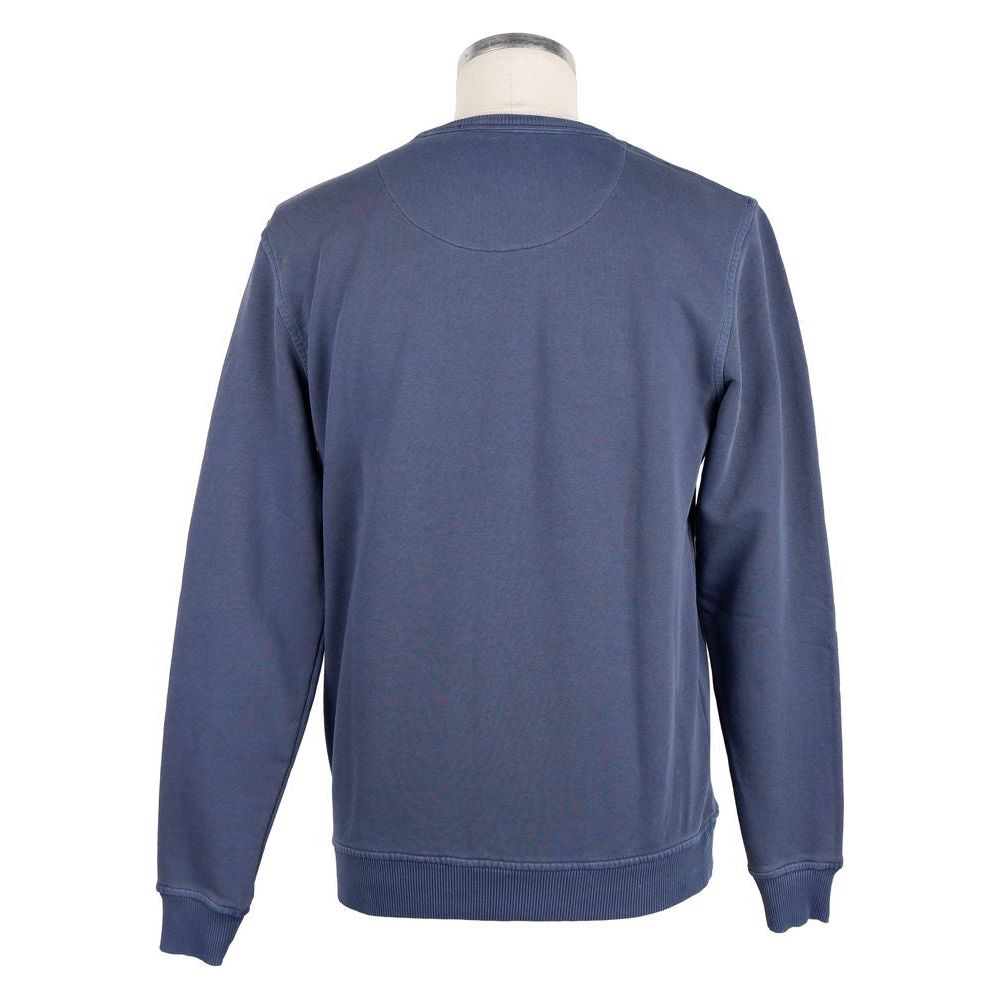 Refrigiwear Garment-Dyed Cotton Sweatshirt with Chest Pocket blue-cotton-sweater-55