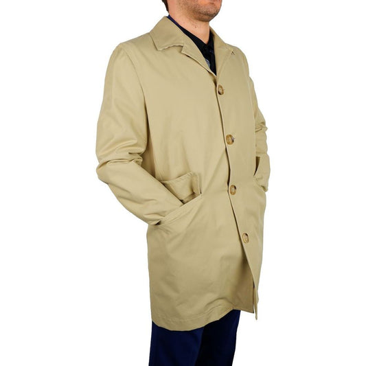Classic Beige Trench Coat - Timeless Elegance